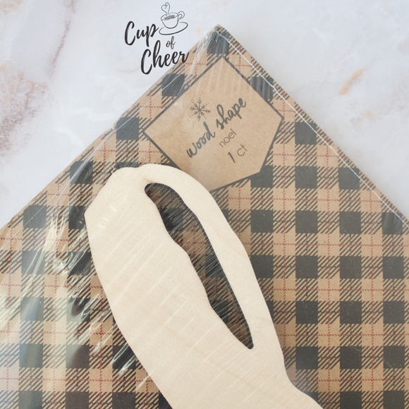 🌟2/$15 🎄Noel Wood Shape - Picture 3 of 6